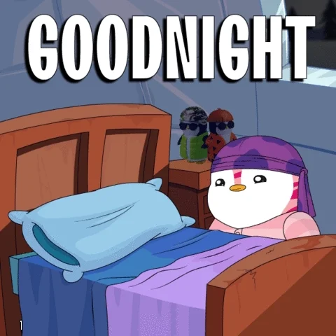 Tired Good Night GIF by Pudgy Penguins